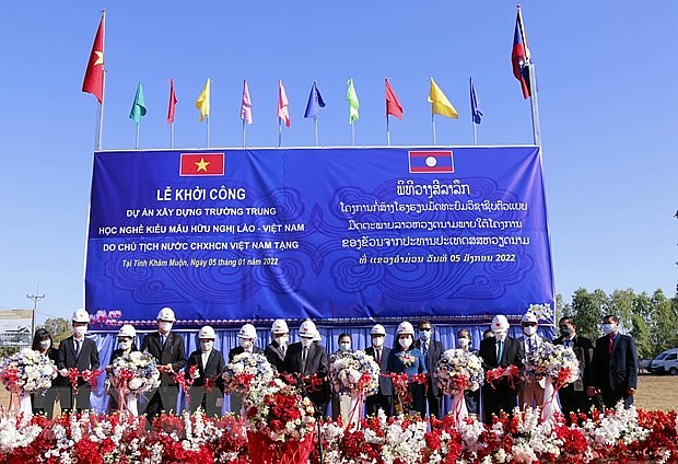 Construction starts on Laos-Vietnam friendship vocational school